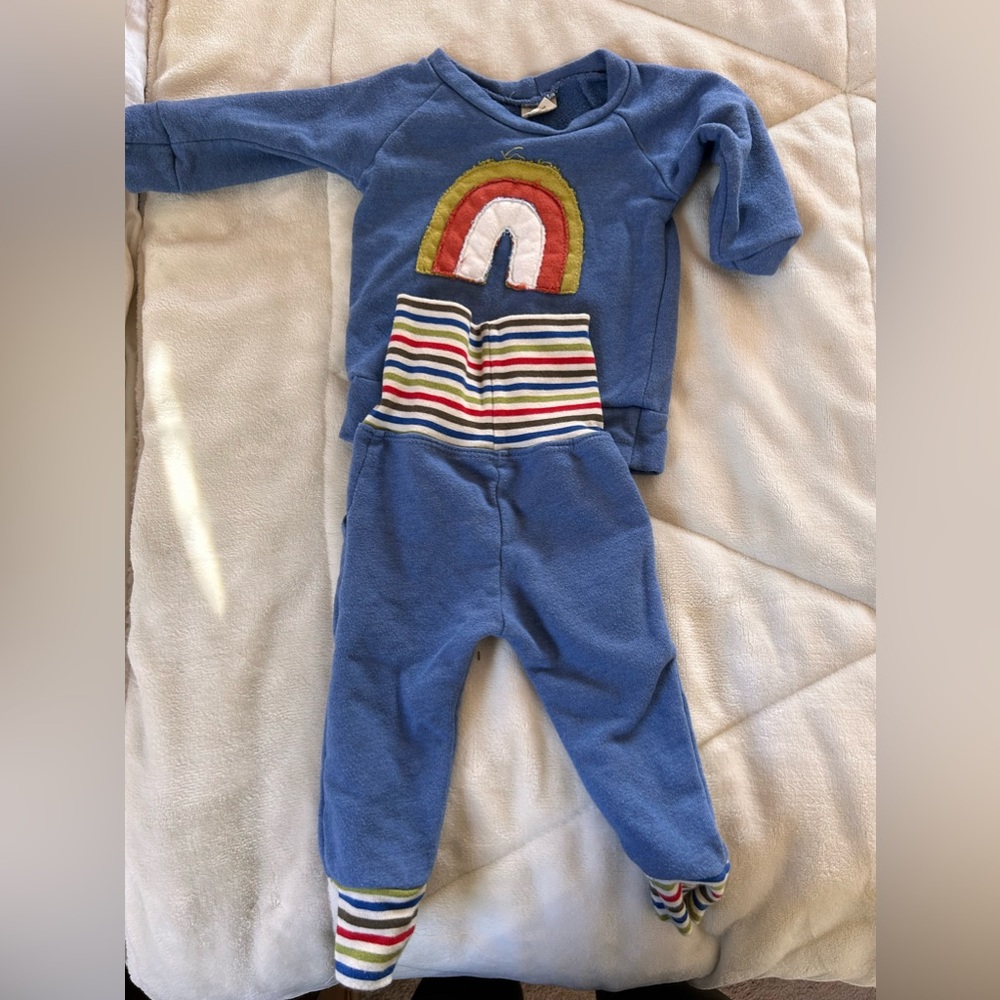 3-6 Month Matching set, rainbow